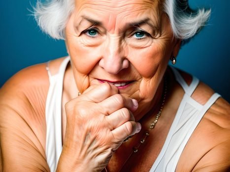 woman with arthritic hands