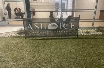 Ash and Ice Outside Sign